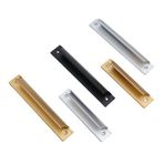 Euvdora Ahşap Pencereler, Sürgülü Kapılar ve Dolaplar için Alüminyum Alaşımlı Kapı Kolu (Gümüş 120mm)