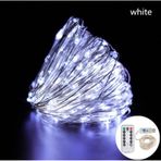 Ev Balkon Ve Parti İçin 10 Metre Renkli Kumandalı Usb Peri Led 8 Modlu Animasyonlu Yılbaşı Süsü Işık Renkli