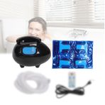 Ev Bubble Spa Makinesi, 3 Tuşlu Akıllı Kontrol Paneli, 60 Dakikalık Zamanlayıcı, Ozon Arıtma, 3 Hız Ayarı, Sıcak Hava/Masaj 2 Modu, Tüm Vücut Masajı, Akıllı Kablosuz Uzaktan Kumanda,Black