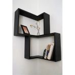Ev Dekka 80X65x10 Cm Modern Dekoratif Duvar Rafı – Ahşap Kitaplık Ve Aksesuar Rafı