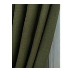 Ev Depo Home Haki Düz Renk Keten Fon Perde 1/3 Sık Pile Tek Kanat TACFLXKTNFONPERDE001, Haki, 120 x 240
