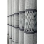 Ev Depo Home Taç Aplik Örme 1/3 Sık Pile Tül Perde Tek Kanat TRVAPLIKGRISIK, Gri, 190 x 250