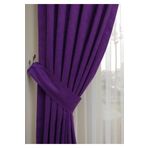 Ev Depo Home Taç Mor Düz Renk Pileli Soft Fon Perde 1/2 5 Normal (Orta) Pile Tek Kanat TACPTKFONPERDE002, Mor, 70 x 240