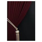 Ev Depo Home Taç Petek Dokulu Bordo Düz Renk 1/2 Seyrek Pileli Soft Fon Perde Seyrek Pile Tek Kanat EVDADABRD3003, Bordo, 110 x 270