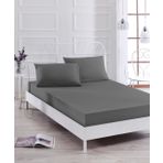 Ev & Ev Home EP-015585 Füme Lastikli Tek Kişilik Çarşaf Seti