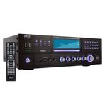 Ev Sineması Bluetooth Amplifikatör Alıcısı - 4 Kanal 3000 Watt Stereo Hoparlör Ev Ses Amplifikatörü Alıcısı Radyo, USB, 2 Mikrofon w/Echo, CD DVD Oynatıcı, LCD, Raf Montajlı - Pyle PD3000BT.5