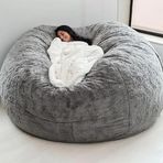 Ev Sünger Yatak Fasulye Torbası Sandalye Örtüsü Slipcover Çift Yatak Odası Balkon Büyük Kanepe Yuvarlak Yumuşak rık Kapak Dolgu Yok Sadece Kapak