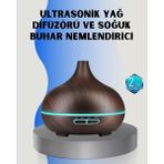 Ev ve Ofis Için Sessiz Ultrasonik Hava Nemlendirici Midastech - Çok Renkli