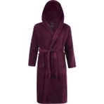 EV-X Kapşonlu Bedenli Bornoz - Bordo - 3XL