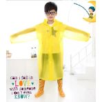 Eva Bordo Pratik Trend Çocuk Yağmurluğu Unisex 8- 12 Yaş Sarı Standart