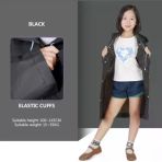 Eva Bordo Pratik Trend Çocuk Yağmurluğu Unisex 8- 12 Yaş Siyah Standart