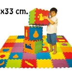 EVA Geometrik Şekiller 7 mm 33x33 cm Puzzle Oyun Matı