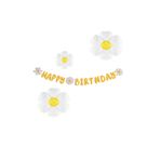 Eva Happy Bırthday,Papatya Folyo Balon Seti