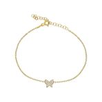 Eva Pırlanta Minimal Kelebek Bileklik 718527 Gold