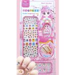 Eva Rose Disney prensesler ariel rapunzel bella uyuyan güzel çocuk tırnağı taşlı takma sticker seti