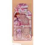 Eva Rose Prensesli Çocuk Takma Tırnak Sticker Tırnak Taşı Toka Seti Çocuk Takma Tırnağı