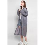 Eva Trend Unisex Siyah Yağmurlık Gri Standart