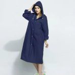 Eva Trend Unisex Siyah Yağmurlık Lacivert Standart