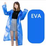 Eva Trend Unisex Siyah Yağmurlık Mavi Standart
