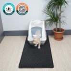 Eva Türkiye 50X110 cm Siyah Kedi Tuvaleti Paspası