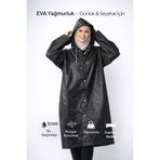 Eva Yağmurluk Kapüşonlu Çıtçıtlı Su ve Rüzgar Geçirmez Standart Beden Pardesü BX-Y0XNIBJGZS5FR