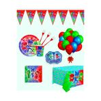 Evabrite Pijamaskeliler 8 Kişilik Doğum Günü Parti Malzemeleri Seti | PJ MASKS Konsept