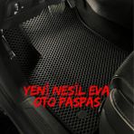 Evacars Ford Focus 3 Hatchback 2011-2014 Yeni Nesil Eva Oto Paspas Takımı Metal Topukluk-Logo - Siyah
