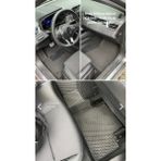 Evacars Renault Clio 5 2019 Sonrası Yeni Nesil Eva Oto Paspas Takımı Metal Topukluk-Logo - Siyah