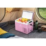 Evacool G20 18 Litre 12/24V Kompresörlü Mobil Araç Buzdolabı Pembe
