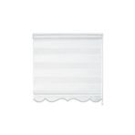 Evaks 650-01 100x200 cm Krem Sarmaşık Jakar Zebra Desenli Stor Perde