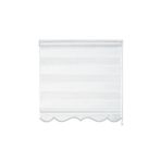 Evaks 650-01 Sarmaşık Jakar Zebra Desenli 120x200 cm Krem Stor Perde
