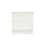 Evaks Basic V-2 Plise Zebra Desenli 160x200 cm Krem Stor Perde