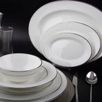 Evaliza Classic Platin 60 Parça 12 Kişilik Yemek Takımı