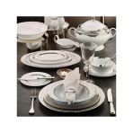 Evaliza Crown Platin 60 Parça Yemek Takımı