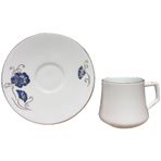 Evaliza Nostalji Kelebek Double 6 Kisilik Kahve Fincan Takimi 130 Ml