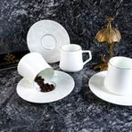 Evaliza Paisley White 6 Kişilik 180 ml Çay Fincan Takımı