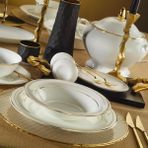 Evaliza Perla Gold 101 Parça Yemek Takımı