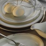 Evaliza Perla Platin 60 Parça Yemek Takımı