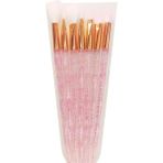 Evaprincess Makyaj Fırça Seti, 7 Parça, Çok Renkli (Pembe)