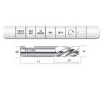 Evar Hsse Dın 844/Bn Parmak Freze 28 Mm Kısa