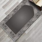 Evaşk Namazlık Dokuma Halı Kaymaz Muslumana Seccade - 66 x 113 cm - Gri