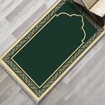 Evaşk Namazlık Dokuma Halı Kaymaz Muslumana Seccade80 x 130 Yeşil EVASK801H66