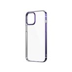 Evastore Apple iPhone 11 Pixel Mor Kenarlı Şeffaf Kapak Kılıf
