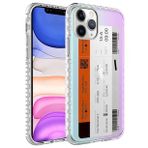 Evastore Apple iPhone 11 Pro Max Airbag Kenarlı Renkli Desenli Silikon Elegans Kapak Kılıf