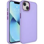 Evastore Apple iPhone 13 Metal Çerçeve ve Buton Tasarımlı Sert Botox Kapak Kılıf