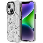 Evastore Apple iPhone 14 Plus Magsafe Şarj Özellikli Youngkit Water-Ink Serisi Yeşil Kapak Kılıf