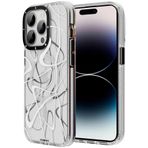 Evastore Apple iPhone 14 Pro Magsafe Şarj Özellikli Youngkit Water-Ink Serisi Beyaz Kapak Kılıf