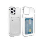 Evastore Apple iPhone 14 Pro Max Kartlıklı Şeffaf Setra Clear Silikon Kapak Kılıf