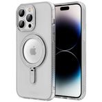 Evastore Apple iPhone 14 Pro Max Magsafe Şarj Özellikli Youngkit Rock Serisi Beyaz Kapak Kılıf