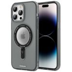 Evastore Apple iPhone 14 Pro Max Magsafe Şarj Özellikli Youngkit Rock Serisi Siyah Kapak Kılıf